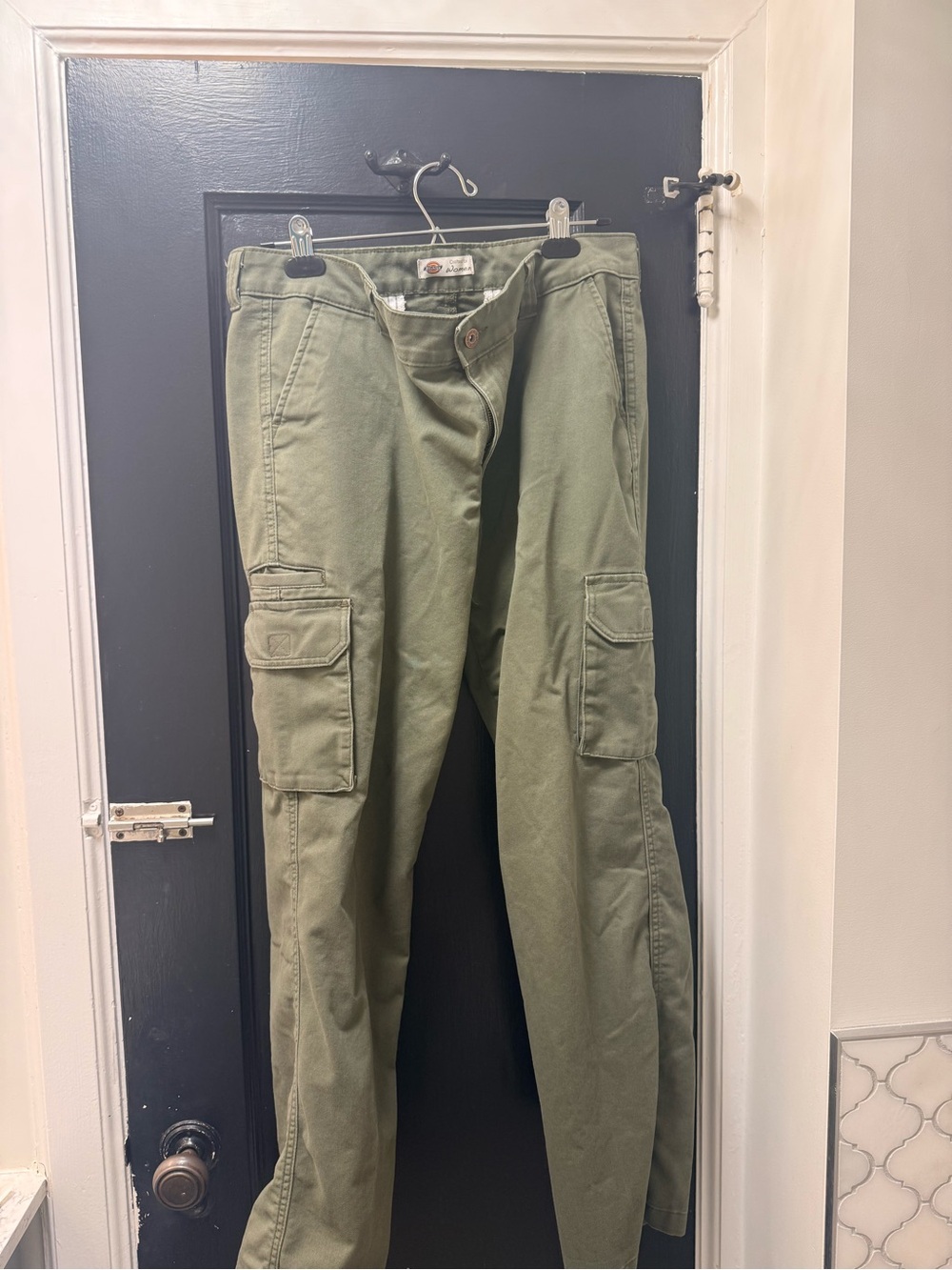 Dickies Olive Cargo Straight Leg Utility Pants